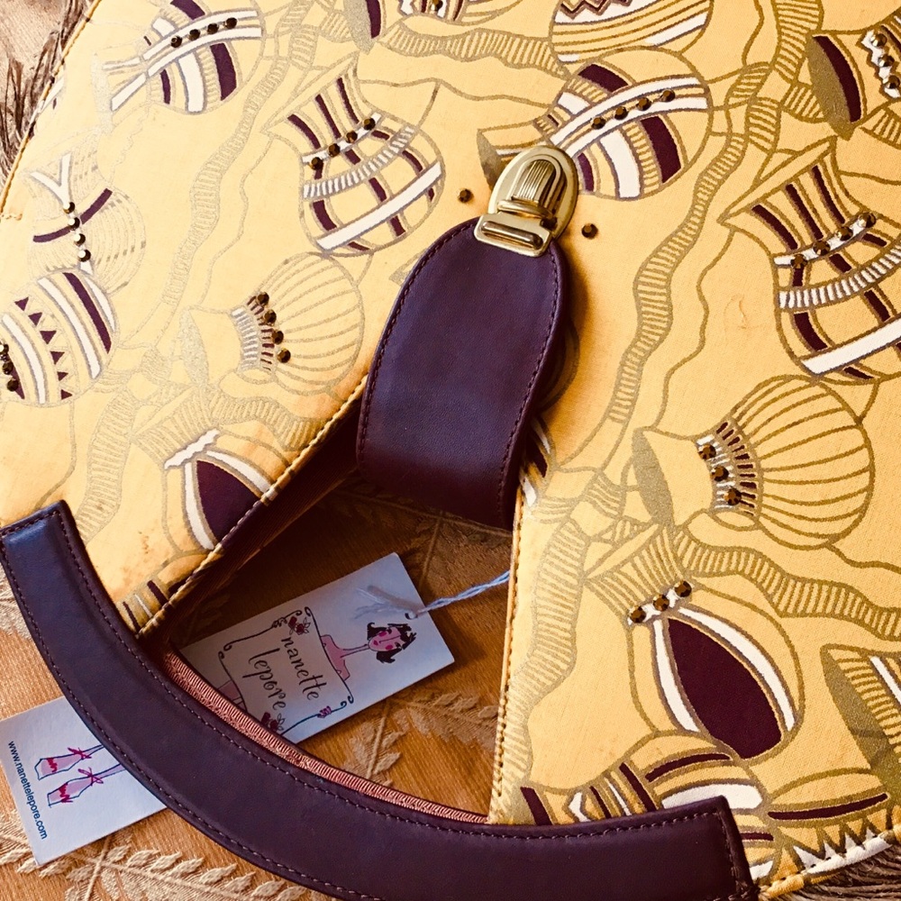 Nanette Lepore Asian Theme Sunflower Large Bag - Picture 5 of 10